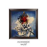 تابلو فرش دستباف طرح ترنج عشق