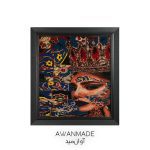 تابلو فرش دستباف طرح تمنا