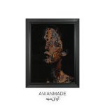 تابلو فرش دستباف طرح نیم رخ