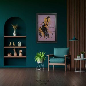 تابلو فرش طرح رقص ترنج