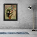 تابلو فرش دستباف طرح جام بهار