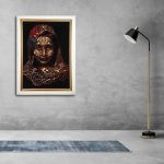 تابلو فرش دستباف طرح لیلی