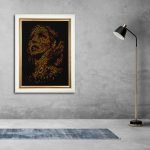 تابلو فرش دستباف طرح نیایش