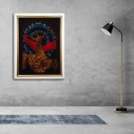 تابلو فرش دستباف طرح شاعرانه