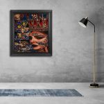 تابلو فرش دستباف طرح تمنا