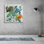 تابلو نقاشی آبستره طرح هیاهو