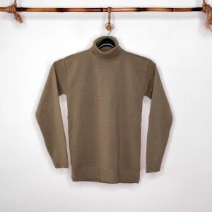 بافت یقه اسکی پارچه اسپاندکس نسکافه ای