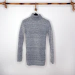 بافت یقه اسکی استرج طوسی